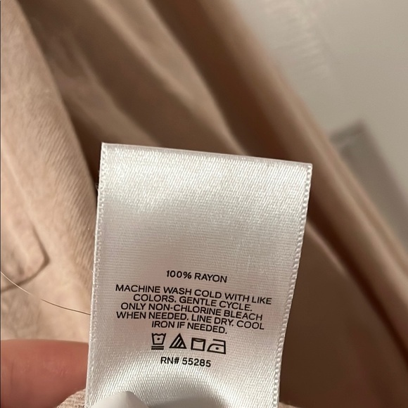 Express Tan Button-Up Blouse size S - Picture 6 of 6